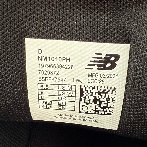 NWT New Balance NM1010PH Tiago Lemos Skate Shoes linen Black Mens Size 6.5 main image 8